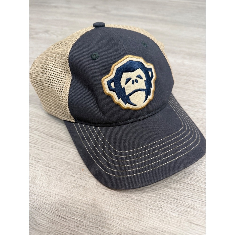 Howler Brothers Monkey Patch Trucker Hat Navy Tan Mesh Snapback Cap Mens
